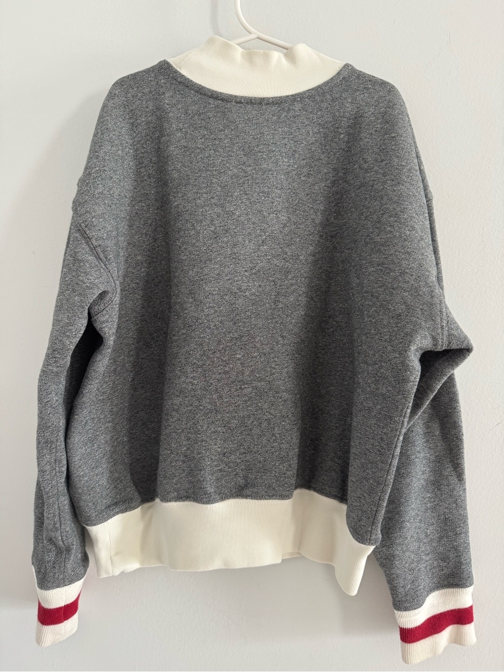 Polo Ralph Lauren Kids USA Flag Mockneck Sweatshirt Gray Size M 8–10 - Picture 12 of 13